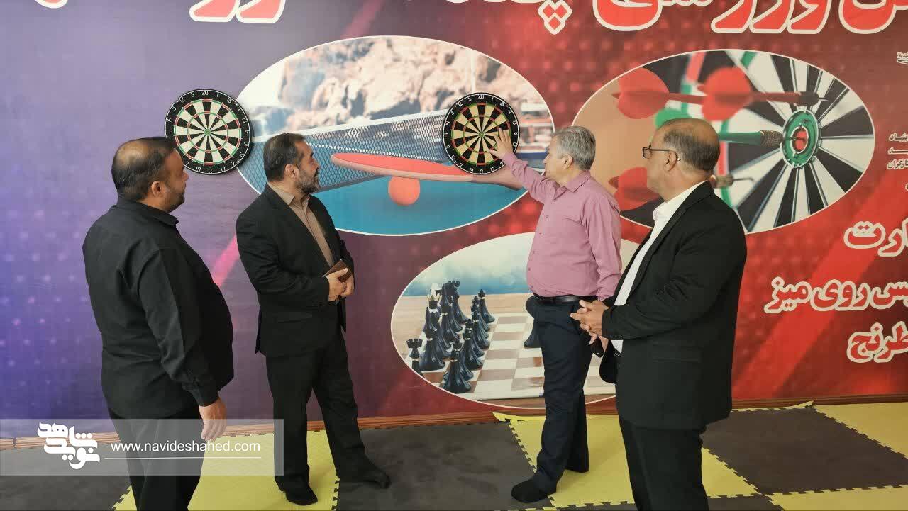 بازدید مدیرکل امور ورزشی و اردویی بنیاد شهید از ظرفیت‌های ورزشی شیراز