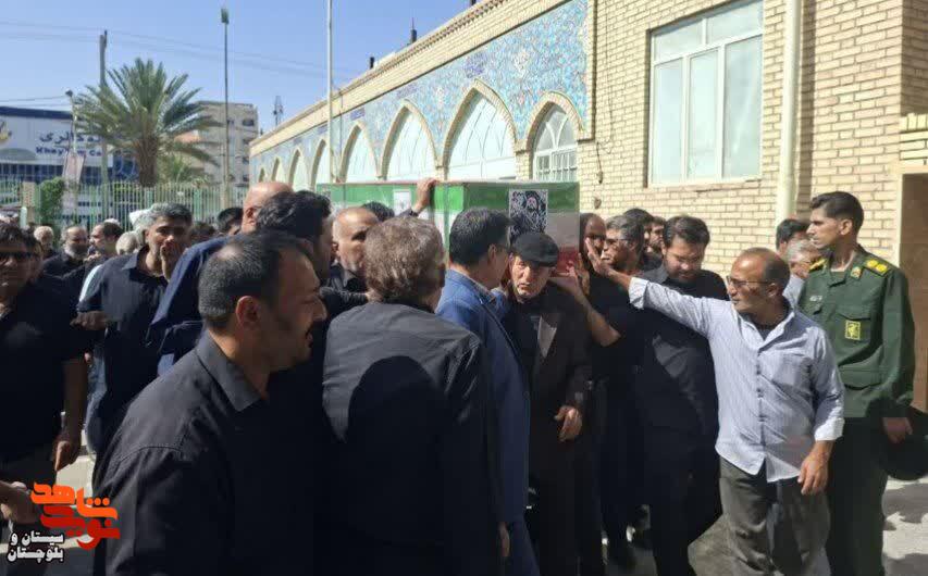 مراسم وداع و تشییع پیکر مطهر دو شهید مدافع امنیت در زاهدان برگزار شد مراسم وداع و تشییع پیکر مطهر دو شهید مدافع امنیت در زاهدان برگزار شد