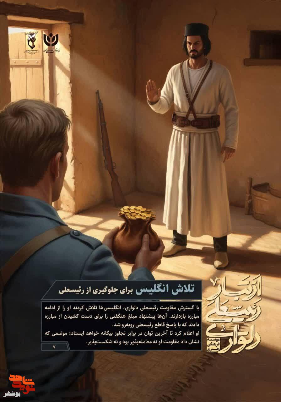 مجموعه پوسترهای از تبار رئیسعلی به همت معاونت فرهنگی بنیاد شهید بوشهر منتشر شد مجموعه پوسترهای از تبار رئیسعلی به همت معاونت فرهنگی بنیاد شهید بوشهر منتشر شد