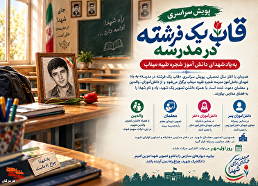 پویش سراسری «قاب یک فرشته در مدرسه»؛ به یاد شهدای دانش‌آموز شجره طیبه میناب