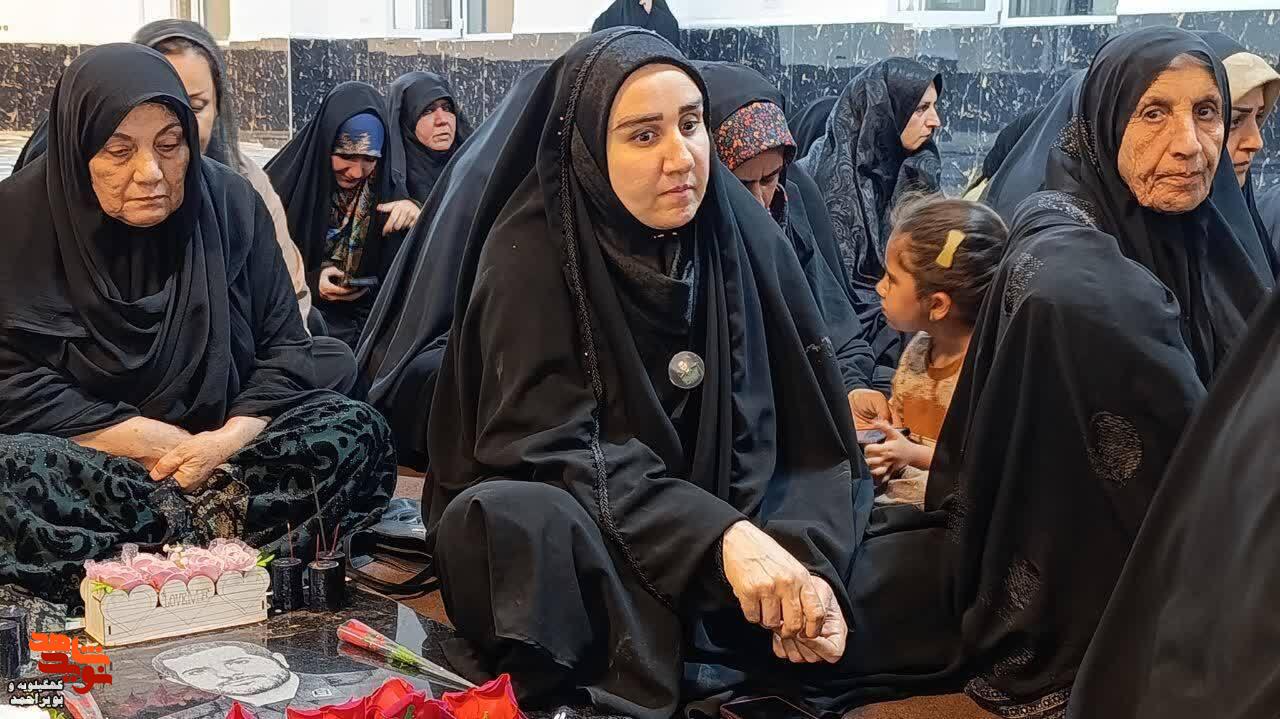 عکس| آیین یادبود دو شهید جنگ رمضان در چرام