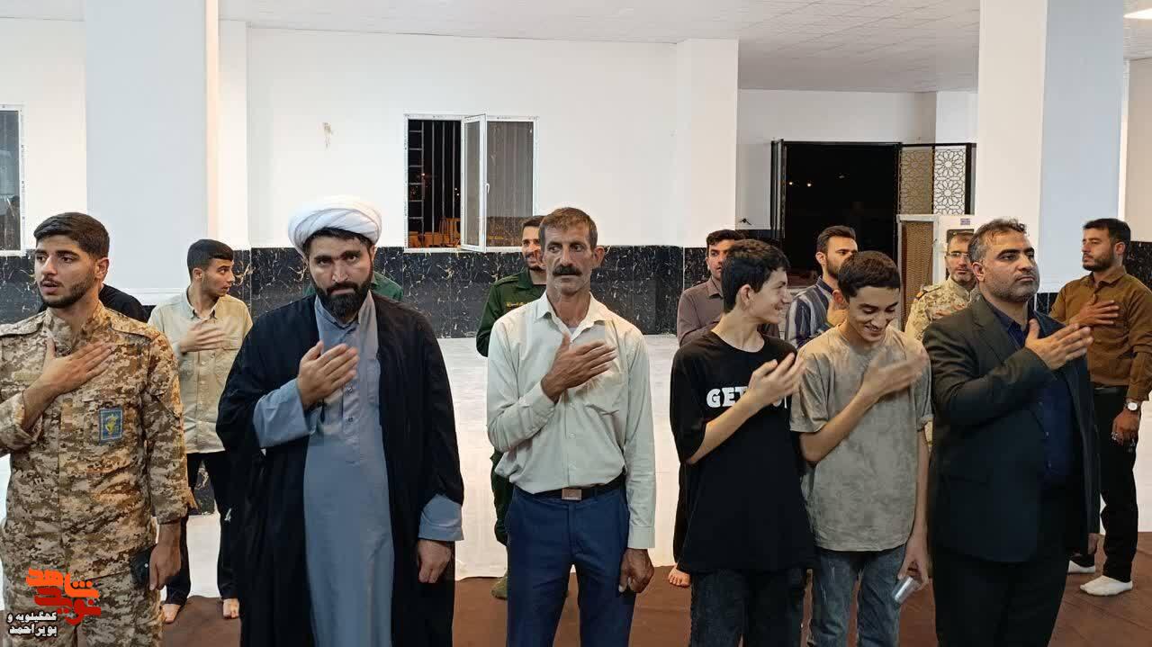 عکس| آیین یادبود دو شهید جنگ رمضان در چرام