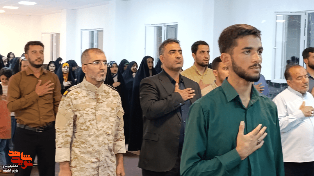 عکس| آیین یادبود دو شهید جنگ رمضان در چرام