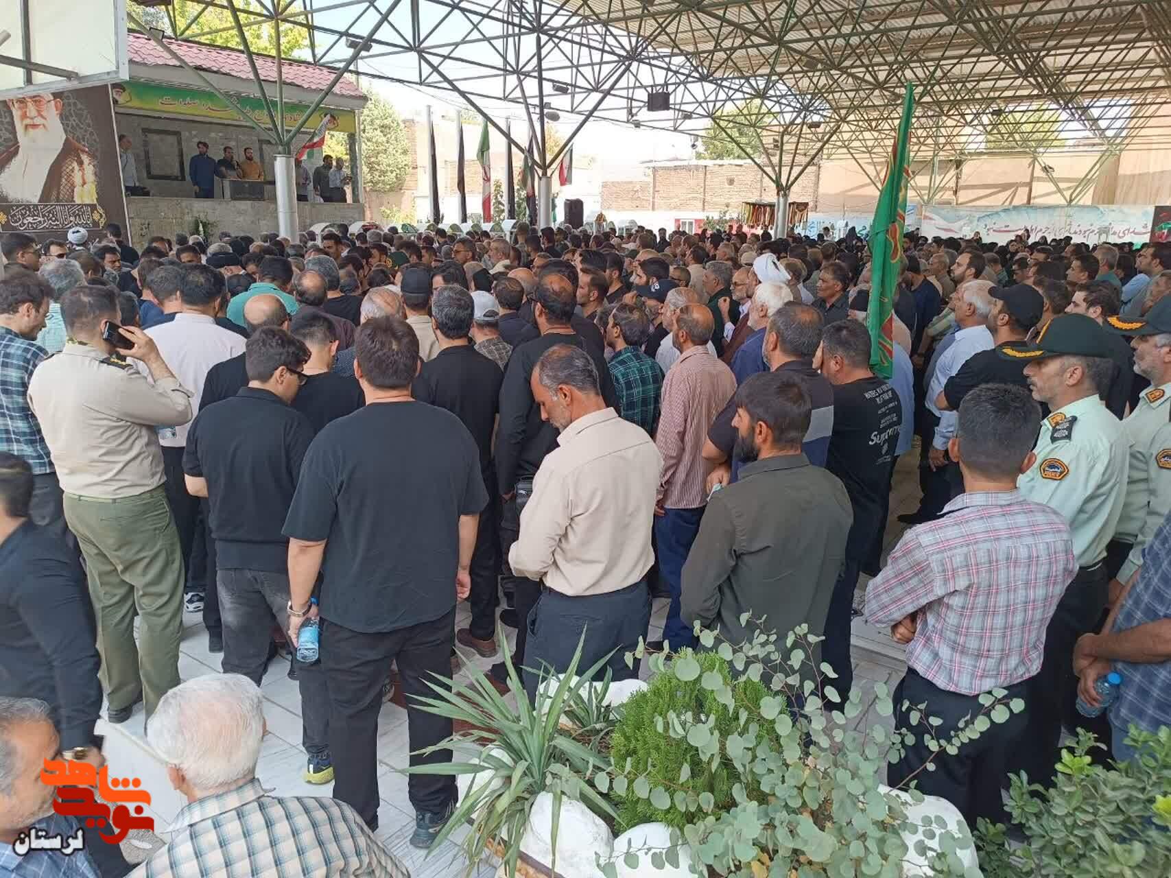 پیکر شهید مدافع امنیت «امین عزیزی» در زادگاهش آرام گرفت
