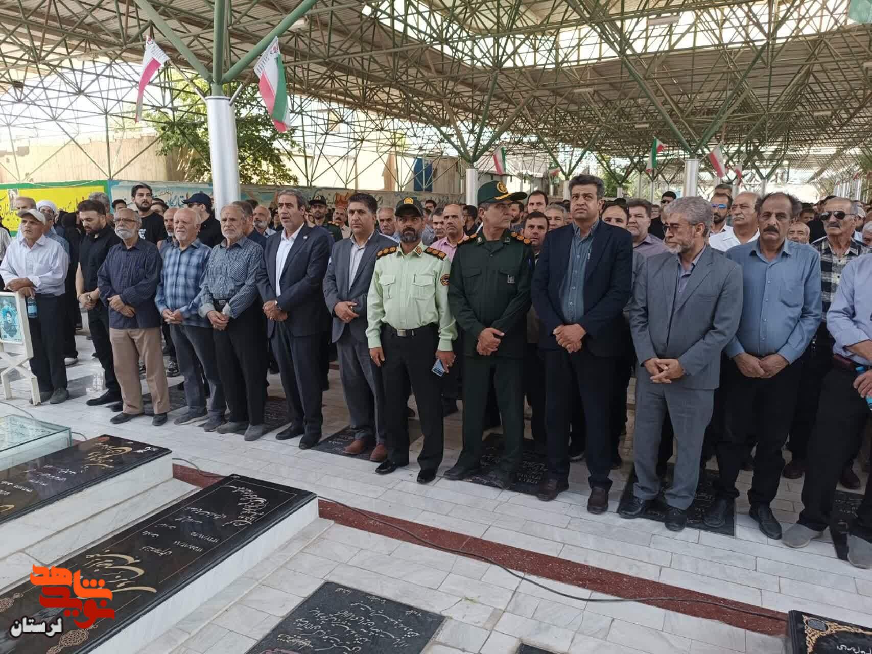 پیکر شهید مدافع امنیت «امین عزیزی» در زادگاهش آرام گرفت