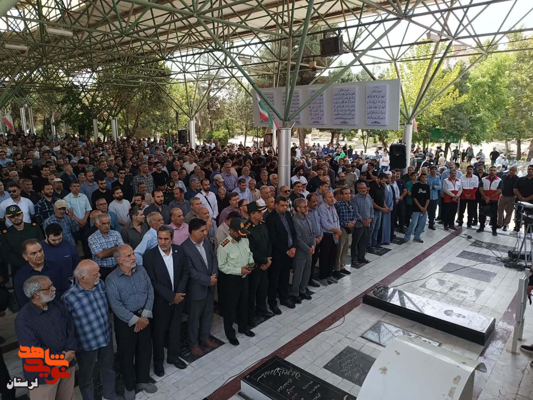 پیکر شهید مدافع امنیت «امین عزیزی» در زادگاهش آرام گرفت
