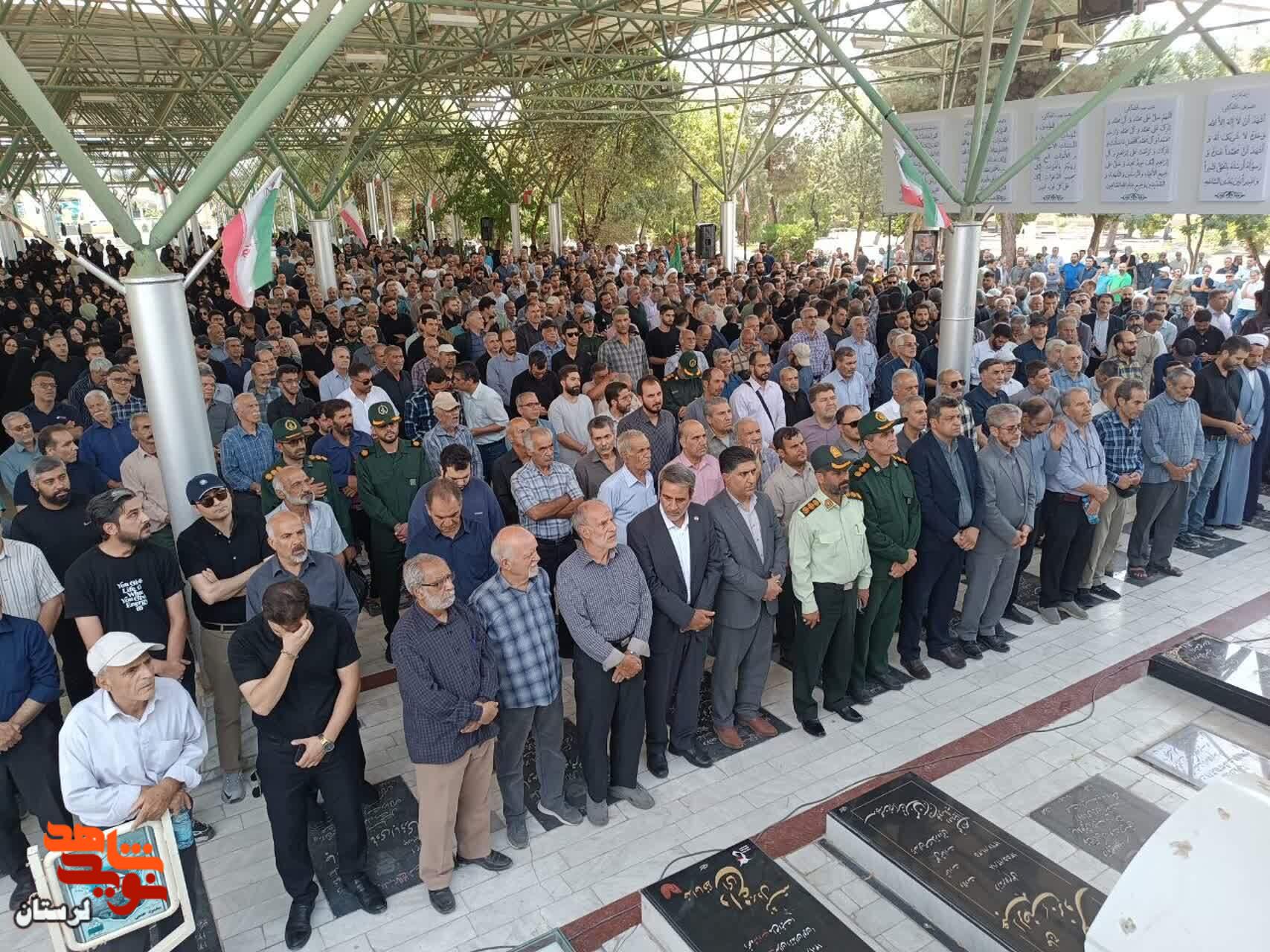 پیکر شهید مدافع امنیت «امین عزیزی» در زادگاهش آرام گرفت