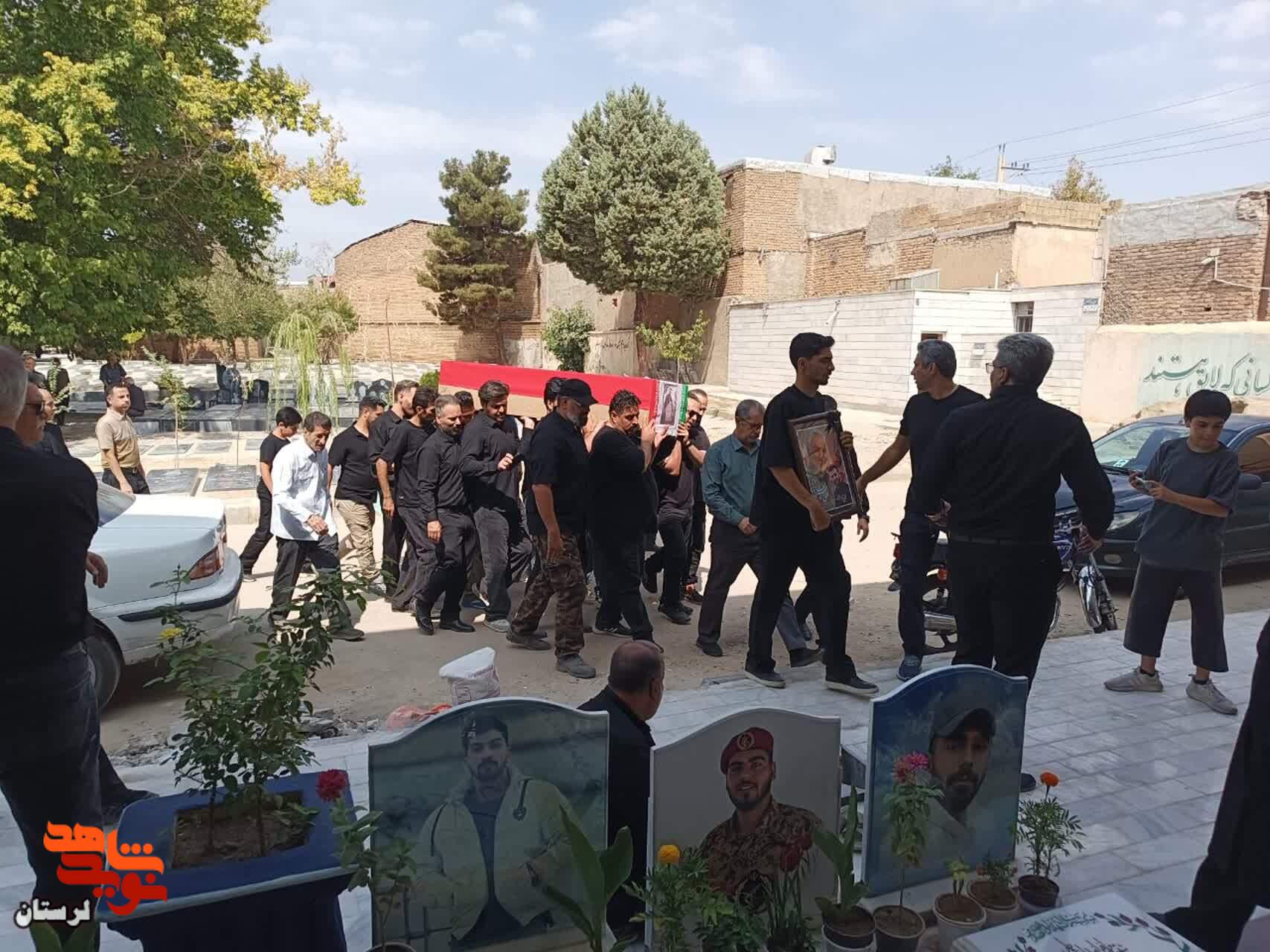 پیکر شهید مدافع امنیت «امین عزیزی» در زادگاهش آرام گرفت