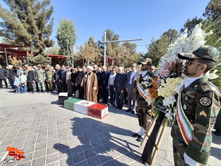 تشییع پیکر شهید «علی‌اکبر گندمی» در گلزار شهدای تهران