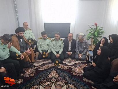 حضور مدیر کل بنیاد شهید مازندران در میان خانواده‌های شهدای مدافع امنیت
