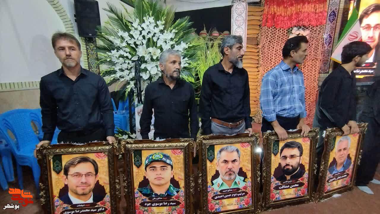 گزارش| مسئولان عالی رتبه کشور با ۵ شهید «جنگ اقتدار رمضان» در وحدتیه تجدید میثاق کردند