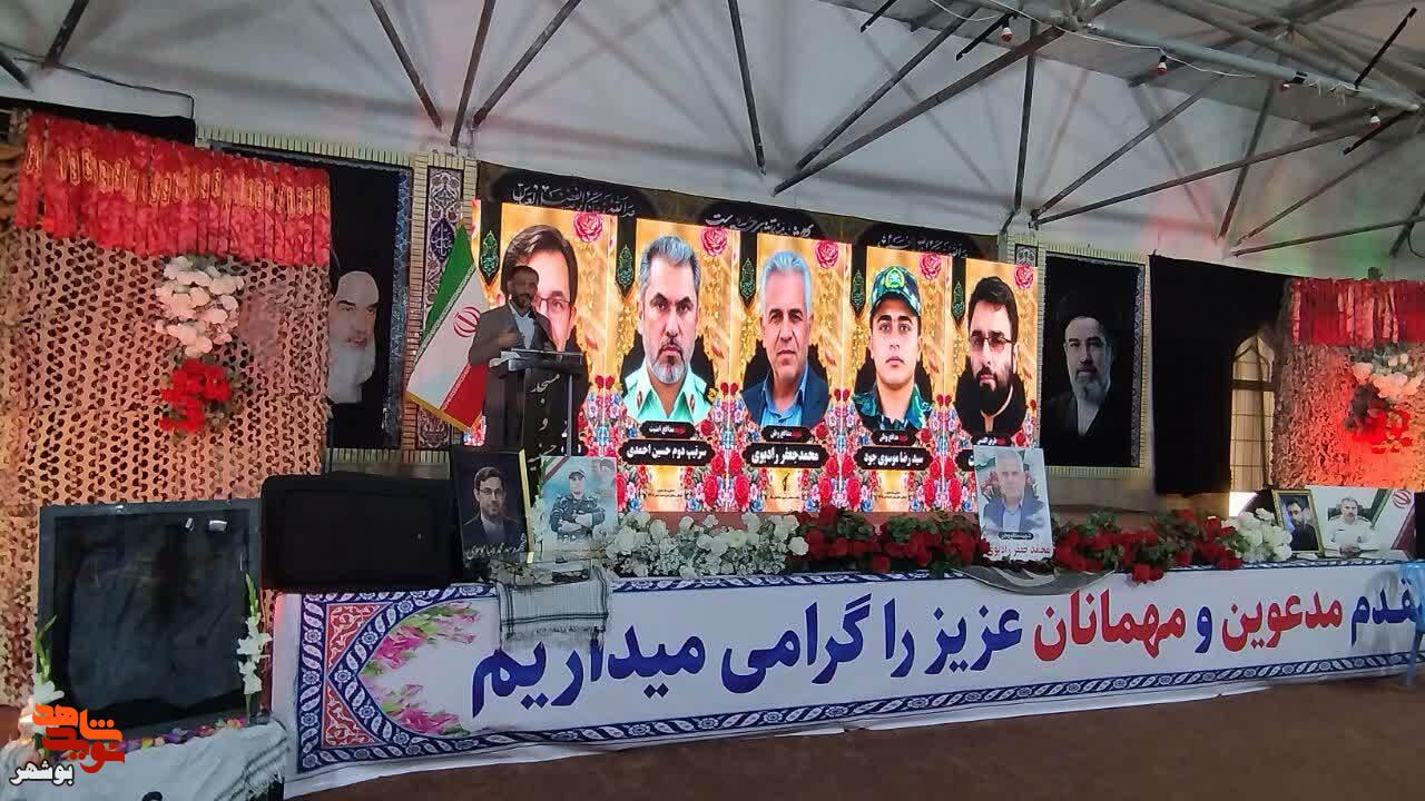 گزارش| مسئولان عالی رتبه کشور با ۵ شهید «جنگ اقتدار رمضان» در وحدتیه تجدید میثاق کردند