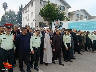برگزاری مراسم تشییع پیکر مطهر شهیدان مدافع امنیت دست گشاده و قاسمی در نیروی انتظامی استان برگزاری مراسم تشییع پیکر مطهر شهیدان مدافع امنیت دست گشاده و قاسمی در نیروی انتظامی استان