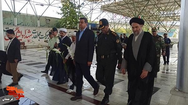 تجدید میثاق سبزپوشان انتظامی با آرمان های شهدا در بروجرد تجدید میثاق سبزپوشان انتظامی با آرمان های شهدا در بروجرد