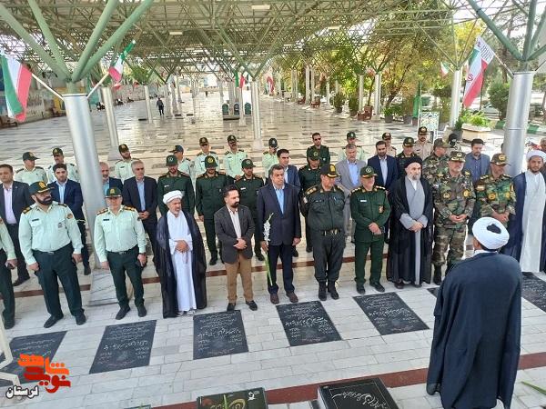 تجدید میثاق سبزپوشان انتظامی با آرمان های شهدا در بروجرد تجدید میثاق سبزپوشان انتظامی با آرمان های شهدا در بروجرد