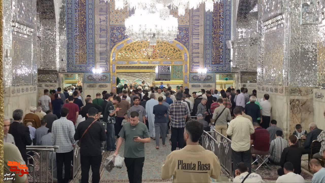 آیین «میهمانی لاله‌ها» از جوار بارگاه منور رضوی و قائد شهید امت اسلامی برگزار شد.