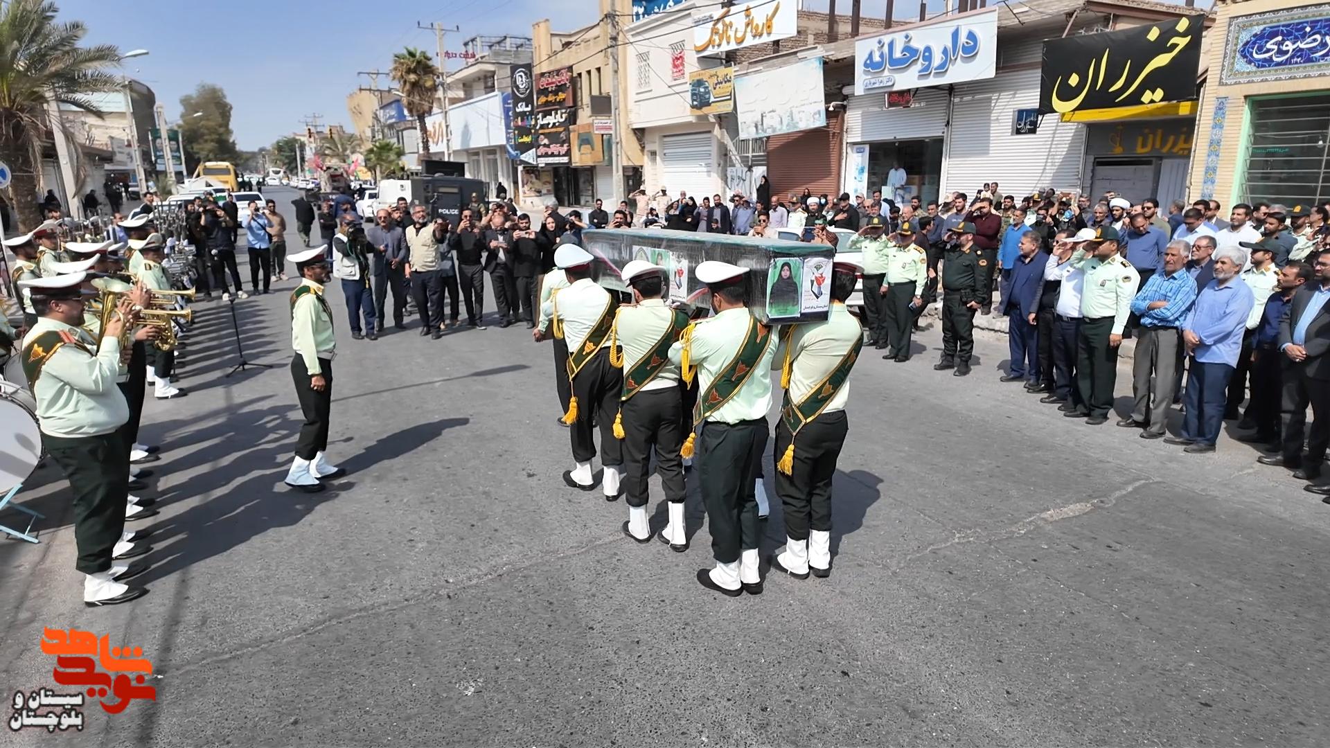 پیکر مطهر شهیده نصرت افتخاری در گلزار شهدای زاهدان آرام گرفت پیکر مطهر شهیده نصرت افتخاری در گلزار شهدای زاهدان آرام گرفت