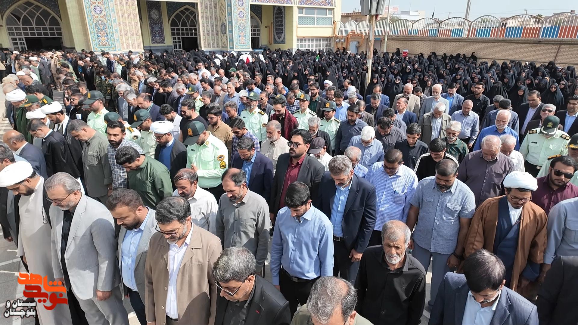 پیکر مطهر شهیده نصرت افتخاری در گلزار شهدای زاهدان آرام گرفت پیکر مطهر شهیده نصرت افتخاری در گلزار شهدای زاهدان آرام گرفت