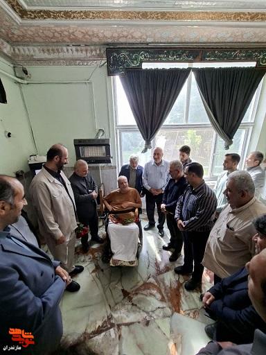بازدید فرماندهان بسیج ادارات استان از آسایشگاه جانبازان مرکز توانبخشی امام علی (ع) ساری