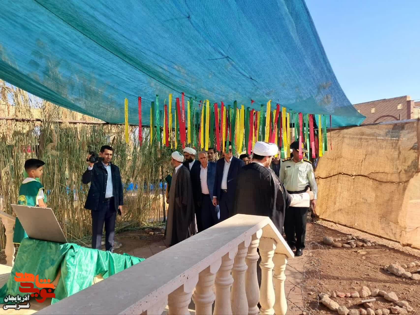 فتتاح نمایشگاه شهدا میناب و دفاع مقدس در شوط