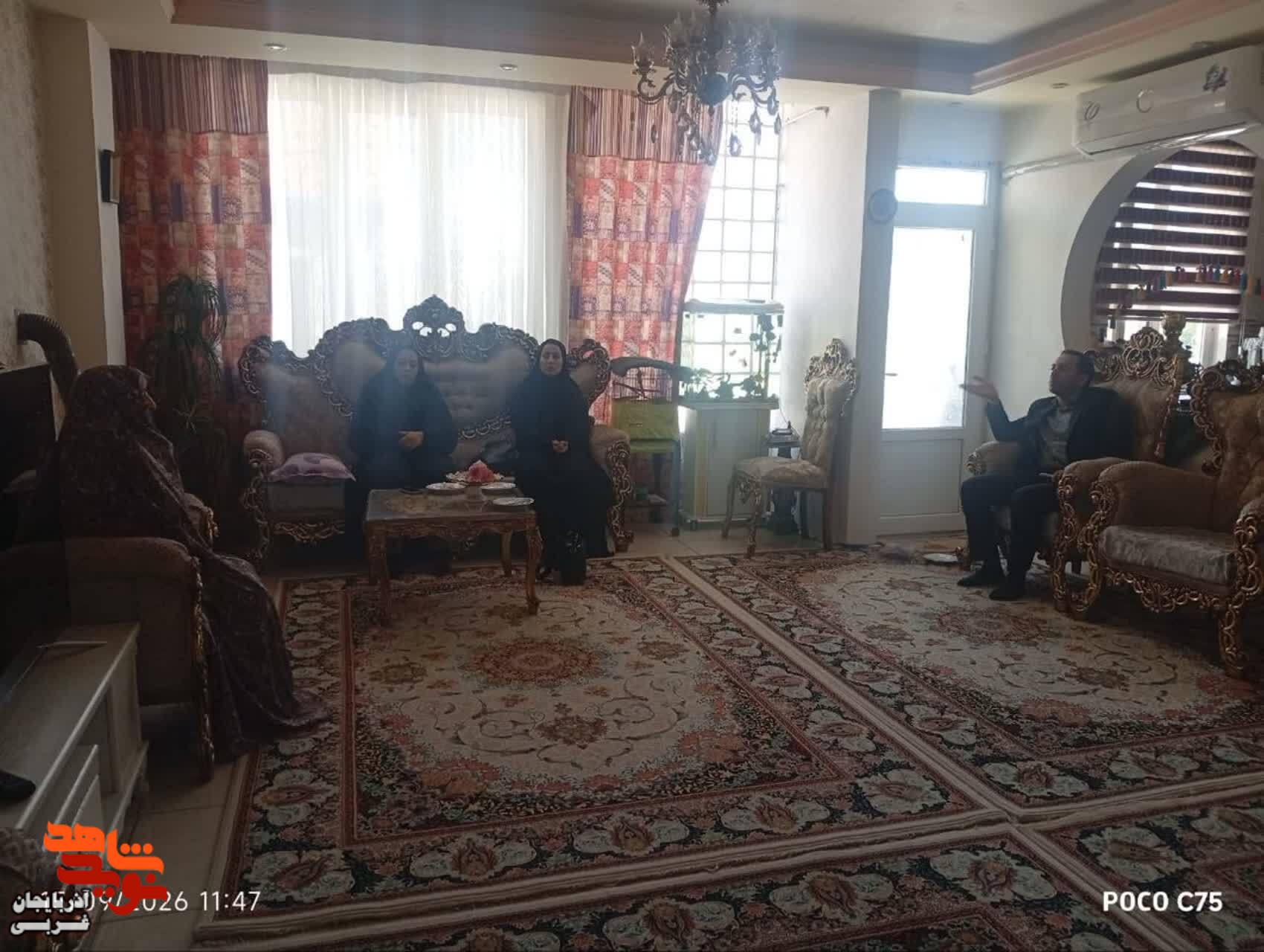 دیدار ودلجویی ازشش خانواده معظم شهدا بمناسبت گرامیداشت هفته دفاع مقدس