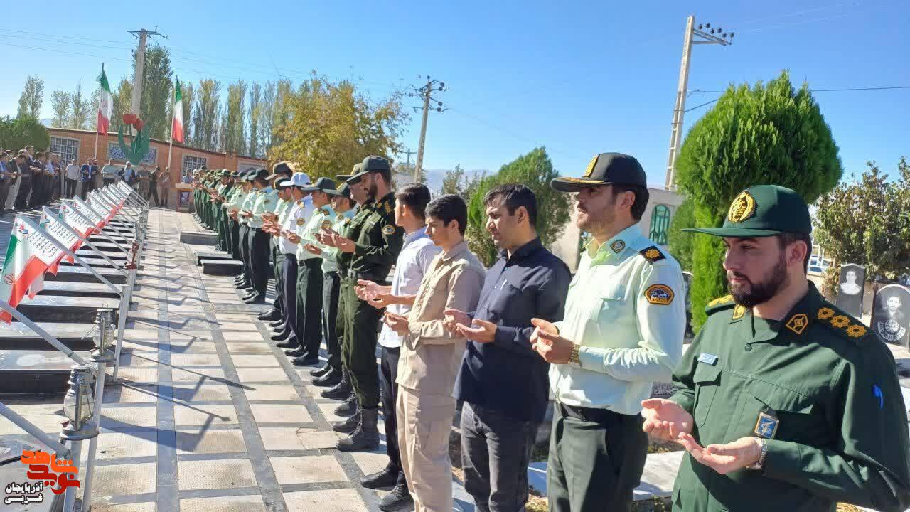برگزاری مراسم گلباران و عطر افشانی مزار مطهر شهدای شهرستان چایپاره