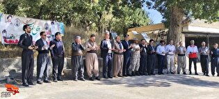 مراسم غبارروبی، عطرافشانی و گلباران مزار شهدا در میرآباد