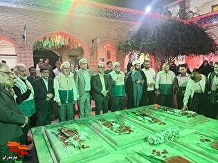 تصاویر/حضور مدیرکل بنیاد مازندران در یادواره شهدای هشت شهید خوشنام ساری