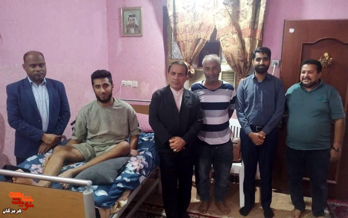 تجلیل از مجروحان جنگ رمضان در بندرخمیر