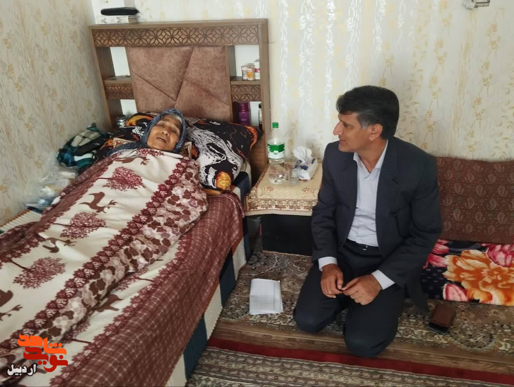 دیدار با مادر شهید «فرامرز حسن زاده نیاری» در اردبیل