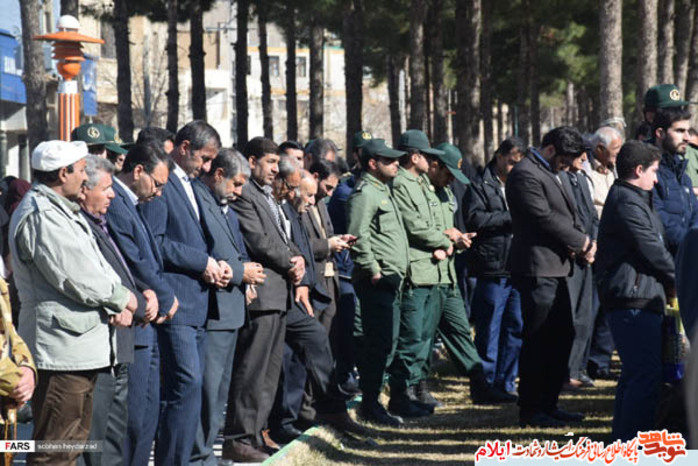 مراسم تشییع جانباز هفنتاددرصد حاج محمد دامن افشان