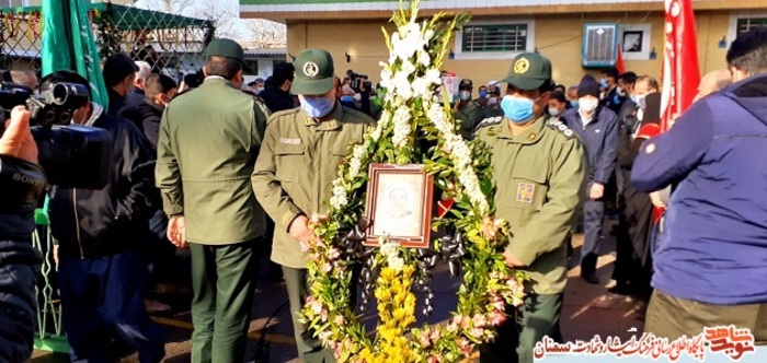 مراسم تشییع پیکر مطهر رزمنده دفاع مقدس، جانباز مدافع حرم و شهید جستجوگر محمود حاجی‌قاسمی -چهارم اسفند ۹۹ شهر بسطام 