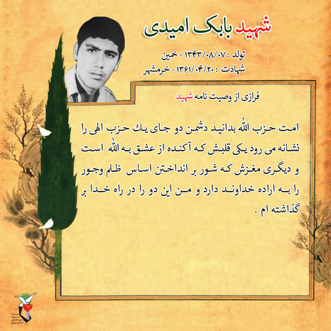 شهید بابک امیدی