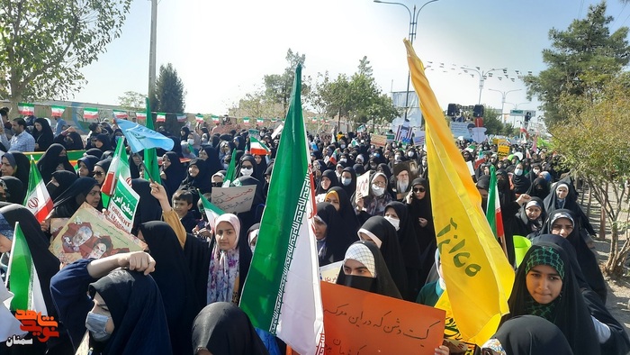 راهپیمایی یوم الله ۱۳ آبان - ۱۳ آبان ۱۴۰۱ شهرستان سمنان