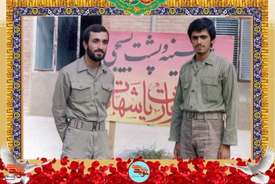 نفر سمت چپ شهید محمدرضا خدابنده‌لو