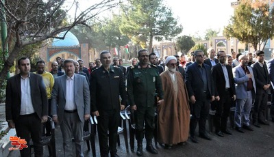 آیین گلباران و ادای احترام به مقام شامخ شهیدان در روز بزرگداشت شهدا- بیست و دوم اسفند ۱۴۰۳ گلزار شهدای شهرستان شاهرود