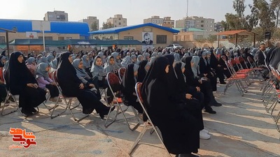 مراسم زنگ شهید به مناسبت روز بزرگداشت شهدا- بیست و دوم اسفندماه ۱۴۰۳ مدرسه دخترانه شاهد فاطمه‌زهرا(س) شهرستان سمنان