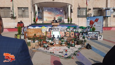 مراسم زنگ شهید به مناسبت روز بزرگداشت شهدا- بیست و دوم اسفندماه ۱۴۰۳ مدرسه دخترانه شاهد فاطمه‌زهرا(س) شهرستان سمنان