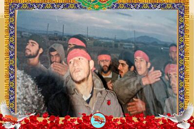 ردیف جلو نفر اول از چپ جانباز ۷۰ درصد مرتضی سعدالدین