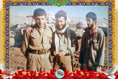 نفر اول از چپ جانباز ۷۰ درصد مرتضی سعدالدین