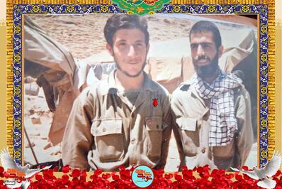 نفر سمت چپ جانباز ۷۰ درصد مرتضی سعدالدین