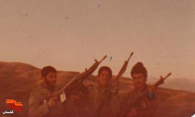 شهید «سیدمعصوم حسینی» نفر وسط