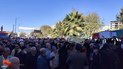 مراسم تشییع پیکر هشت شهید گمنام- سوم آذرماه ۱۴۰۴ میدان کوثر تا معراج شهدای شهرستان سمنان