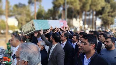 مراسم تشییع و تدفین شهید گمنام- هشتم آذرماه ۱۴۰۴ شرکت آب منطقه‌ای شهرستان سمنان