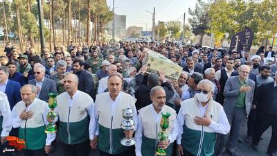 مراسم تشییع و تدفین شهید گمنام- هشتم آذرماه ۱۴۰۴ شرکت آب منطقه‌ای شهرستان سمنان