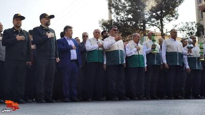 مراسم تشییع و تدفین شهید گمنام- هشتم آذرماه ۱۴۰۴ شرکت آب منطقه‌ای شهرستان سمنان