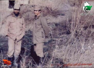 شهید «محمدابراهیم نیشابوری» نفر اول سمت راست