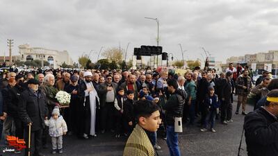 مراسم تشییع و تدفین پیکر شهید گمنام- دوازدهم آذرماه ۱۴۰۴ محله جانبازان شهرستان سمنان