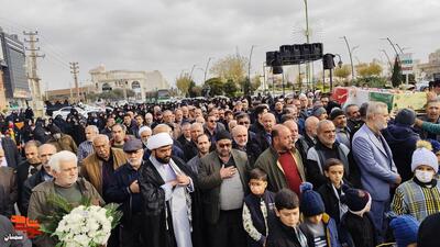 مراسم تشییع و تدفین پیکر شهید گمنام- دوازدهم آذرماه ۱۴۰۴ محله جانبازان شهرستان سمنان
