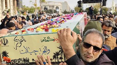 مراسم تشییع و تدفین پیکر شهید گمنام- دوازدهم آذرماه ۱۴۰۴ محله جانبازان شهرستان سمنان